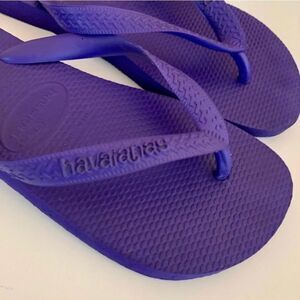 Havaianas Original Purple Rubber Flip Flops Size US 11-12 EU 41-42